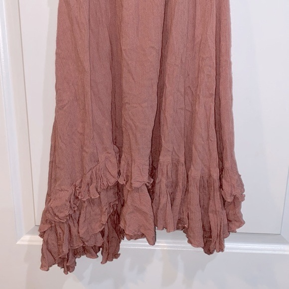 Free people one Adella Dusty Rose Lacy dress size medium - Picture 10 of 12